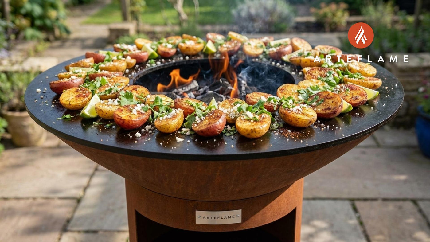Smoky Mexican Grilled Baby Potatoes with Garlic & Lime