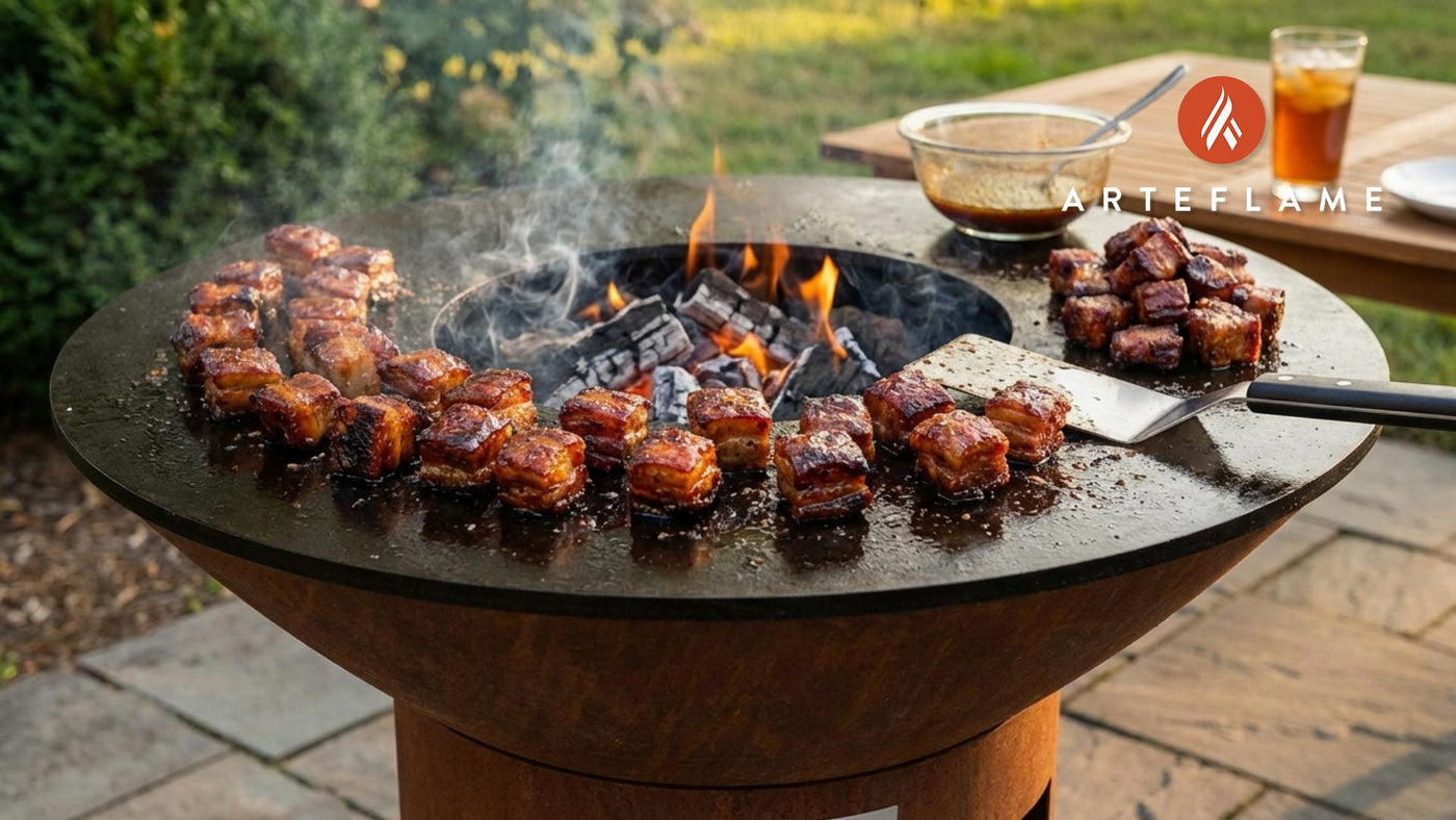 North Carolina Charred Pork Belly with Vinegar Glaze