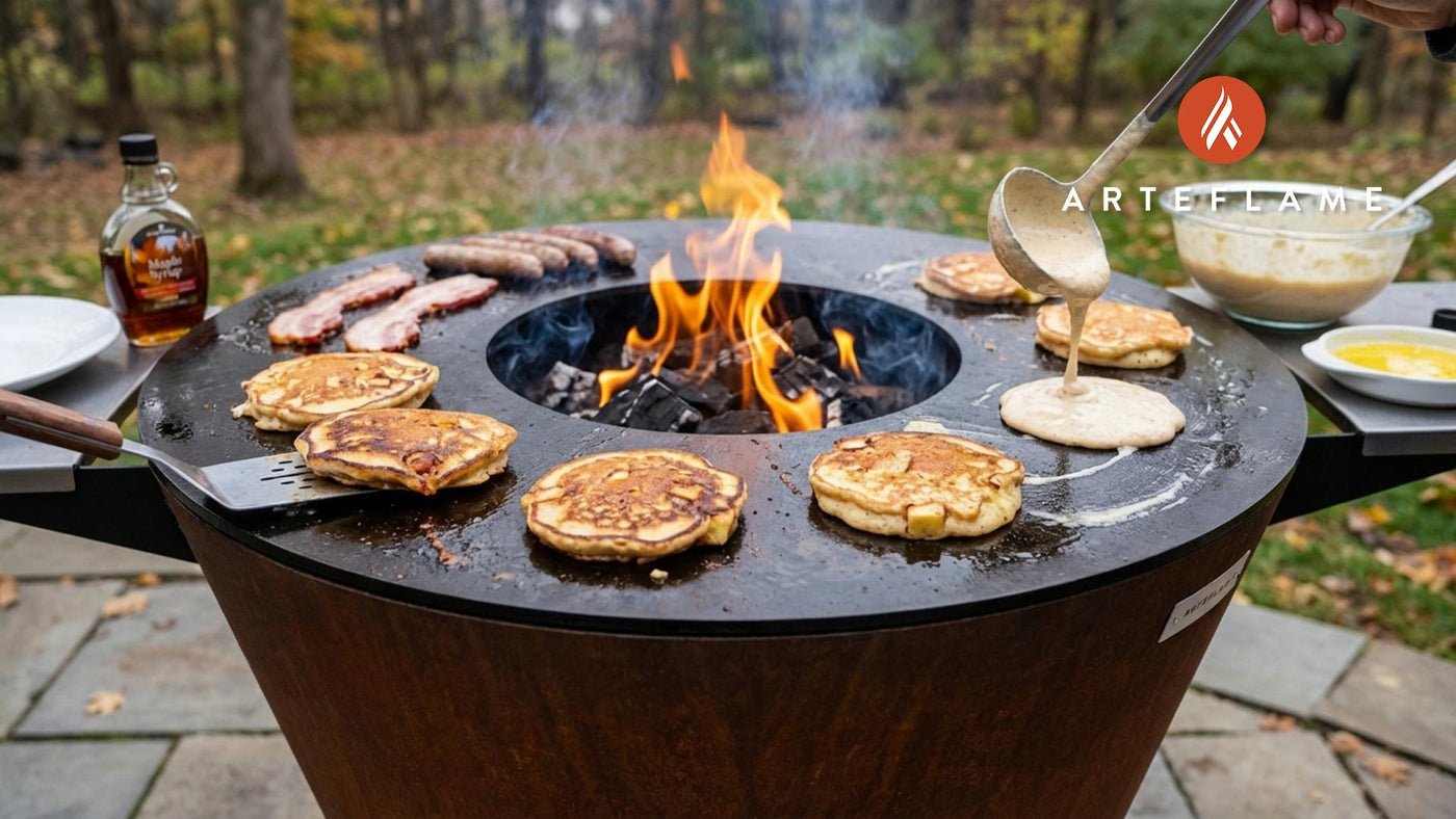 Smoky Sweet Grilled Pennsylvania Apple Barrel Pancakes Recipe