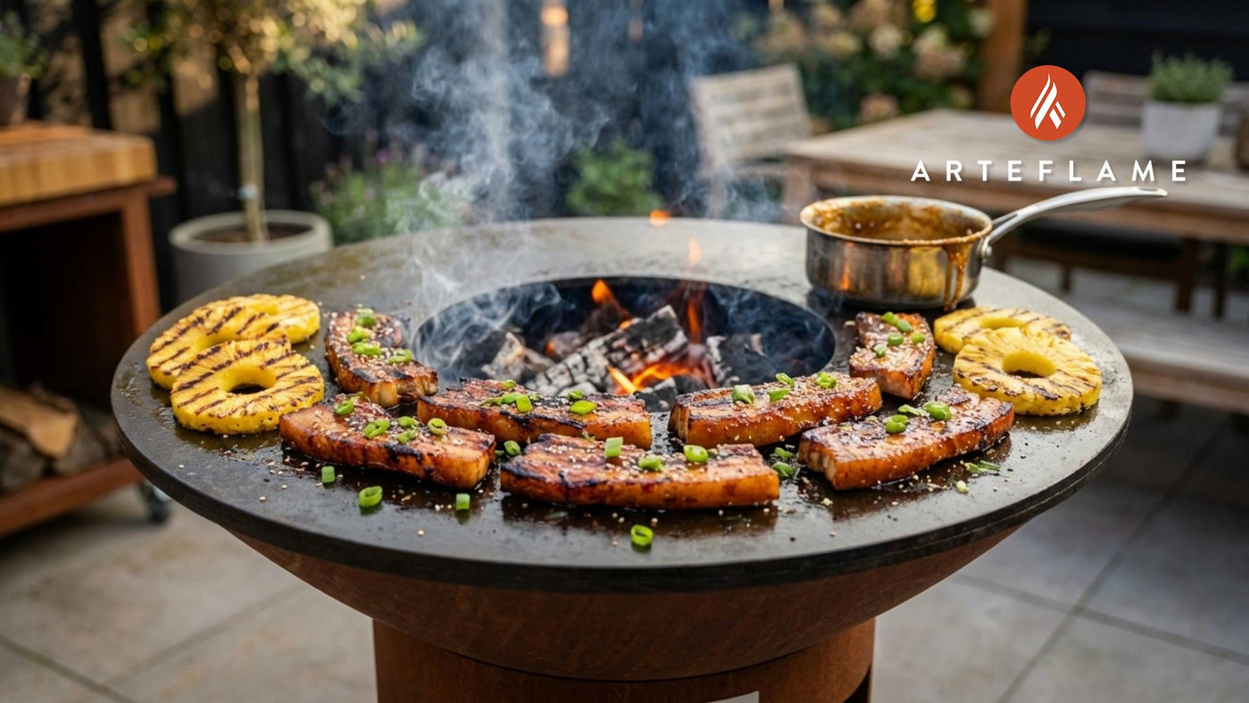 Sticky Hawaiian Grilled Pork Belly with Pineapple Glaze
