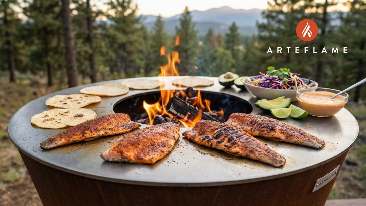 Colorado Grilled Trout Tacos with Smoky Chipotle Lime Sauce
