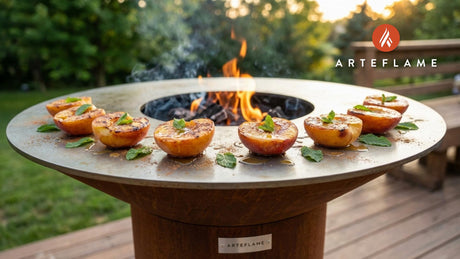 Smoky Sweet Grilled Illinois Peaches with Honey Glaze