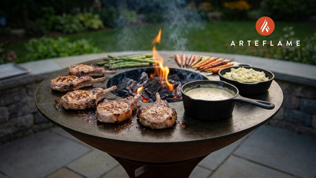 Grilled Pork Chops with Creamy Béchamel Sauce