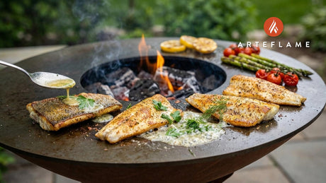 Chargrilled Illinois Walleye Recipe: Smoky Lemon Butter Perfection
