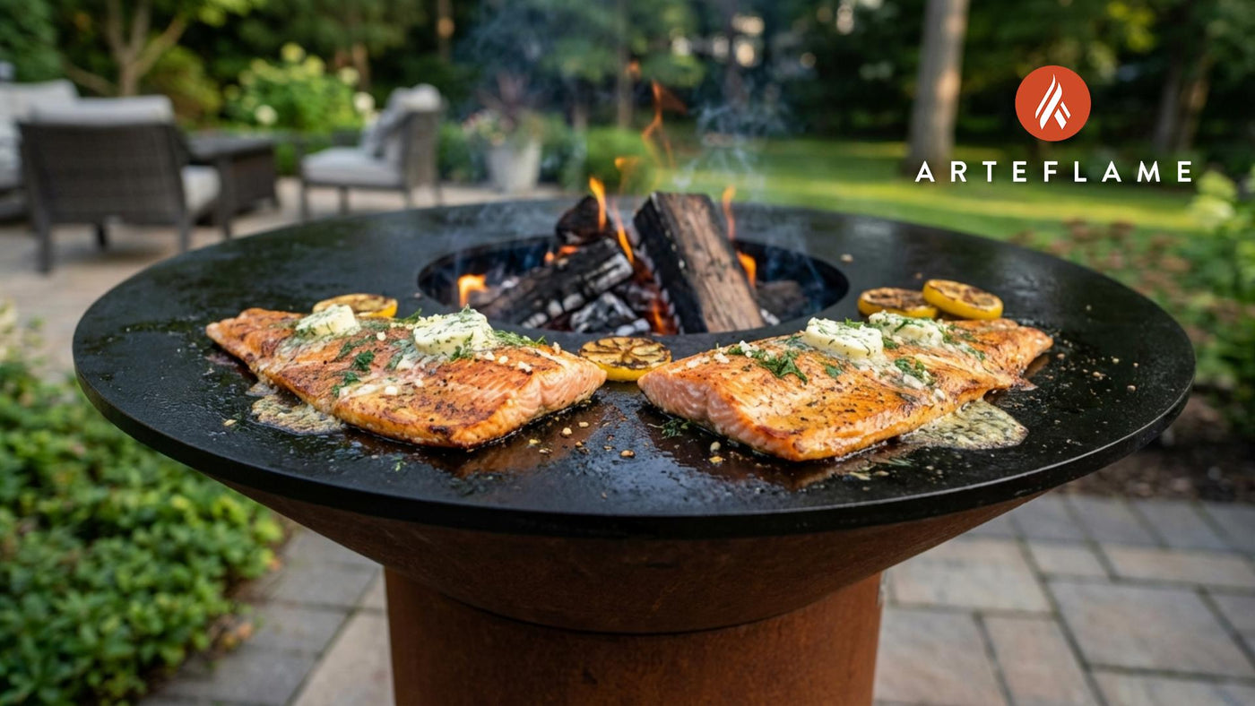 Washington Grilled Steelhead Trout with Lemon & Herb Butter