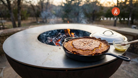Smoky Oklahoma Crispy Skillet Cornbread Recipe for Arteflame