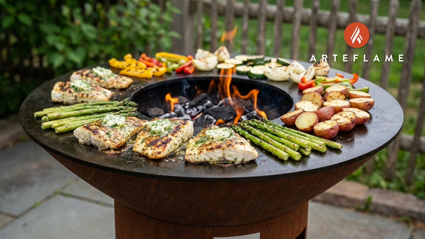 Grilled Washington Halibut with Lemon Herb Butter Recipe