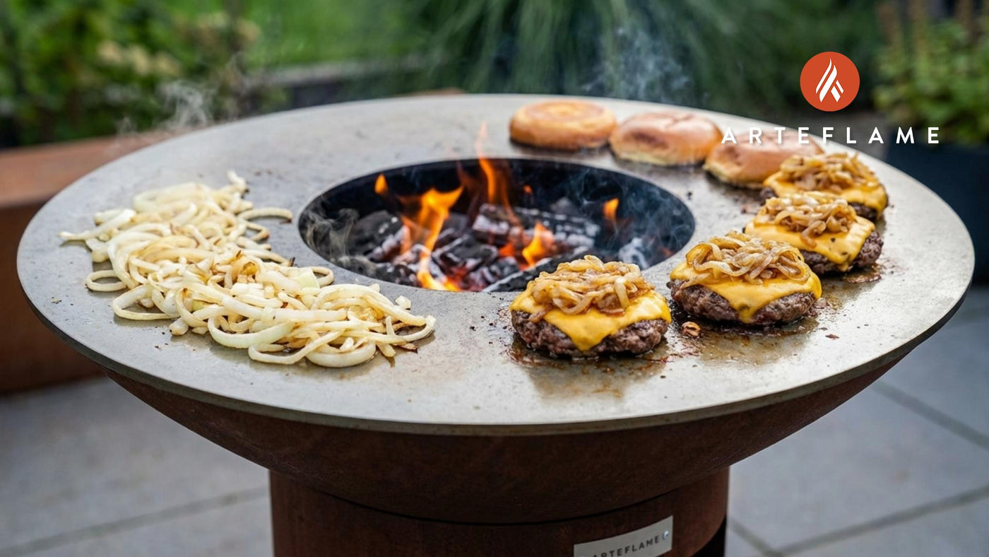 The Ultimate Georgia Vidalia Onion Burger on the Arteflame Grill