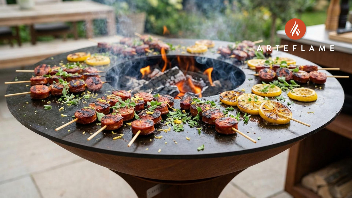 Grilled Lemon-Herb Chouriço Skewers: A Zesty Rhode Island Classic