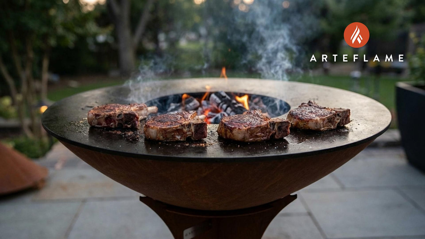Authentic Austrian Hickory Smoked Veal Chops on the Arteflame Grill