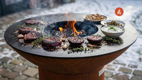 Grilled Danish Winter Beetroot Steaks with Horseradish Cream