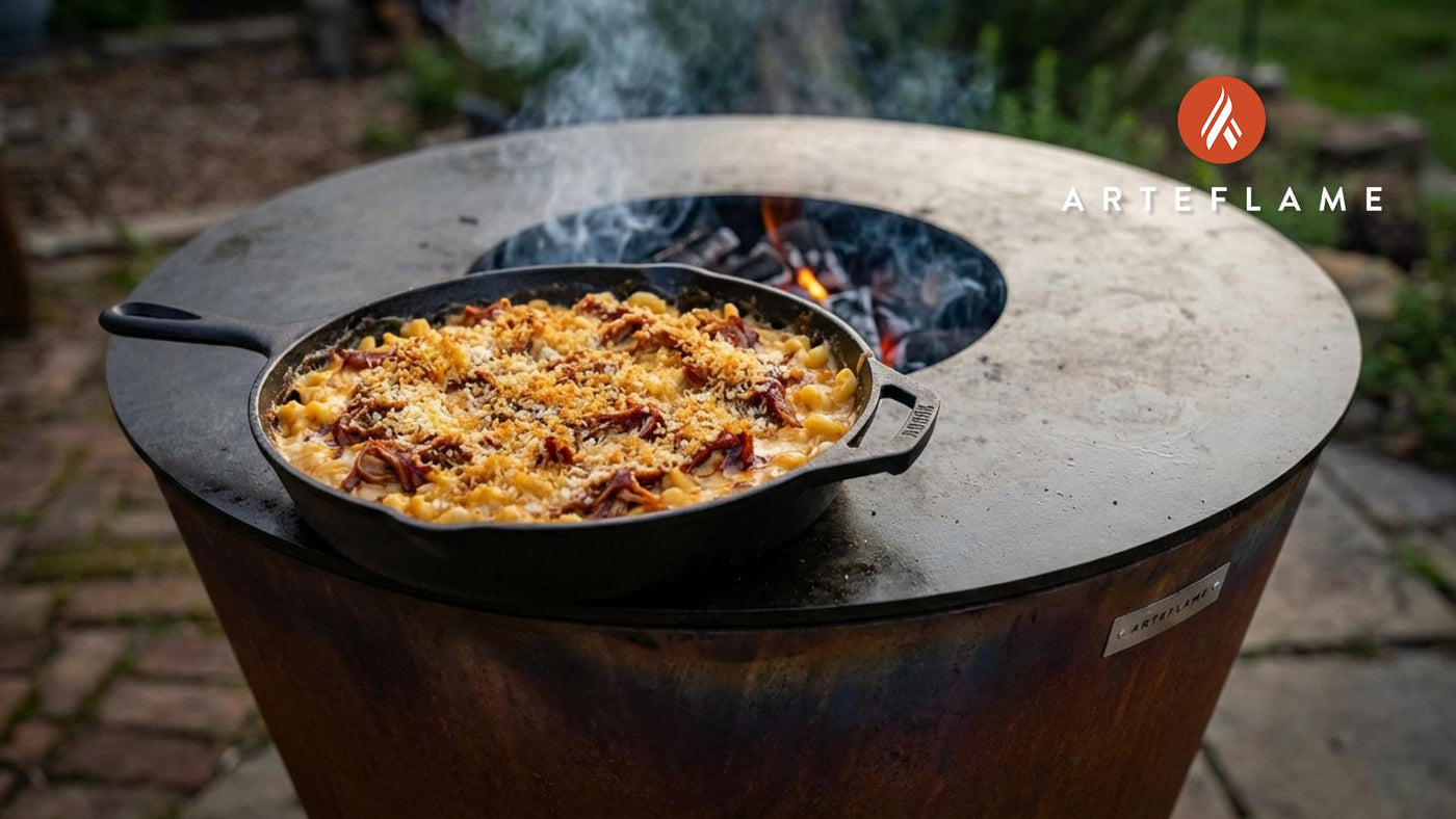 Smoked NC BBQ Mac and Cheese: A Fire-Kissed Cast Iron Classic