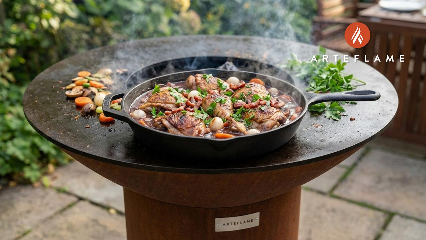 Smoky Grilled Coq au Vin on the Arteflame Grill