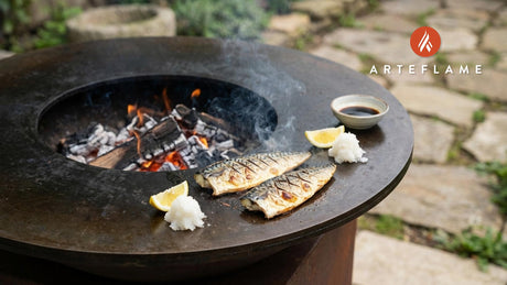 Authentic Japanese Grilled Mackerel (Saba Shioyaki) on the Arteflame