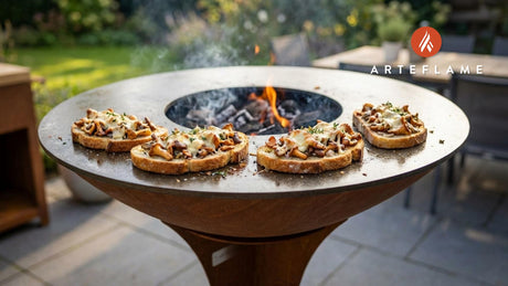 Grilled Wild Mushroom & Västerbotten Toast on the Arteflame