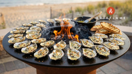 Sizzling New Jersey Grilled Oysters with Garlic Herb Butter