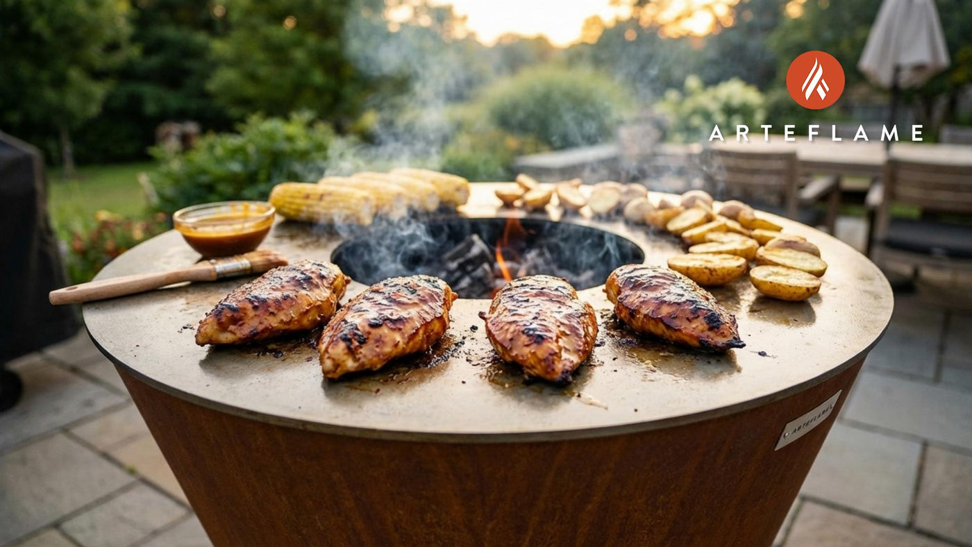 Grilled BBQ Chicken with Honey Mustard on the Arteflame