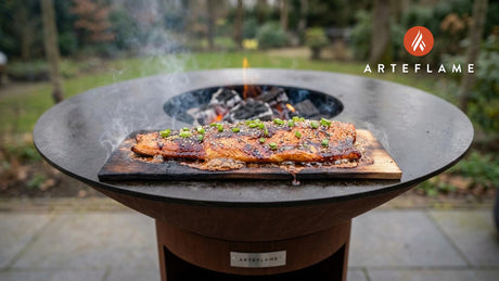 Smoky Canadian Maple Glazed Cedar Plank Salmon