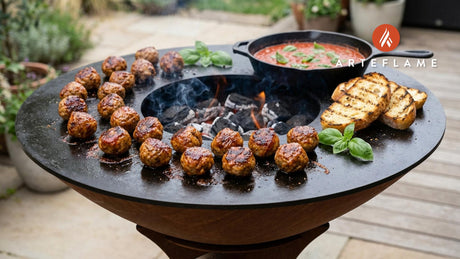 Smoky New York Style Grilled Italian Meatballs | Arteflame Recipe