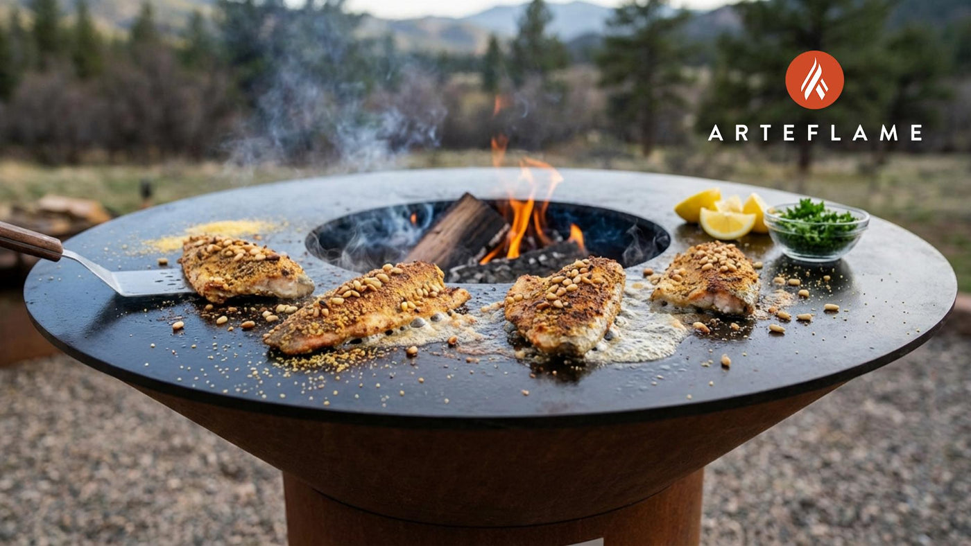 Grilled New Mexico Piñon Crusted Trout Recipe