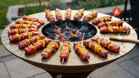 Grilled Oregon Copper River Sockeye Salmon Skewers