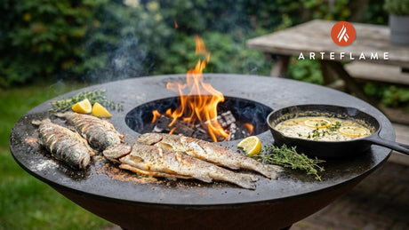 Authentic Belgian Wood-Grilled Trout with Creamy Thyme Sauce