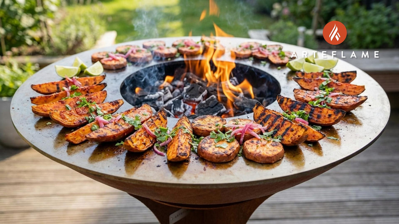 Smoky Mexican Grilled Sweet Potatoes with Achiote Glaze