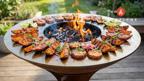 Smoky Mexican Grilled Sweet Potatoes with Achiote Glaze