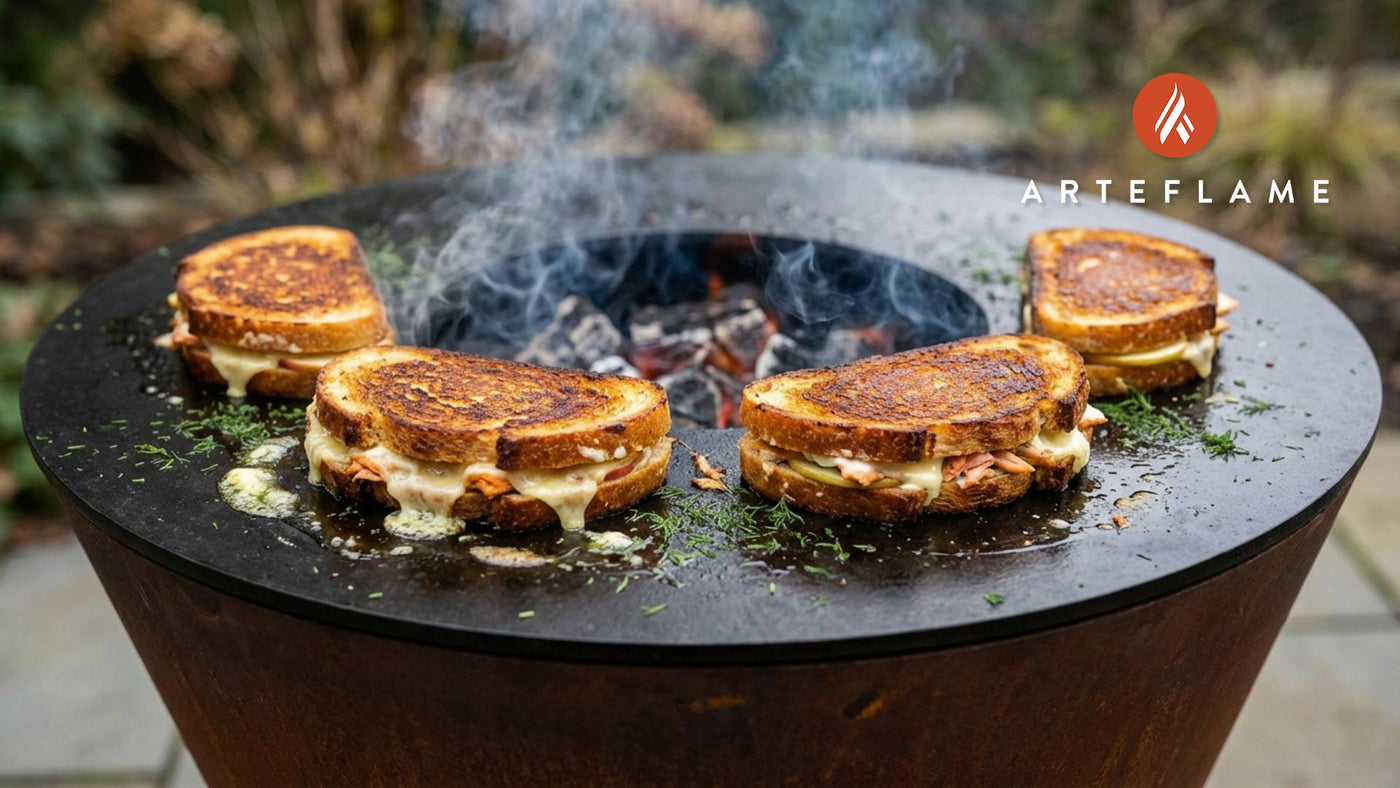 Washington Smoked Salmon Grilled Cheese Recipe | Gourmet Griddle Sandwich