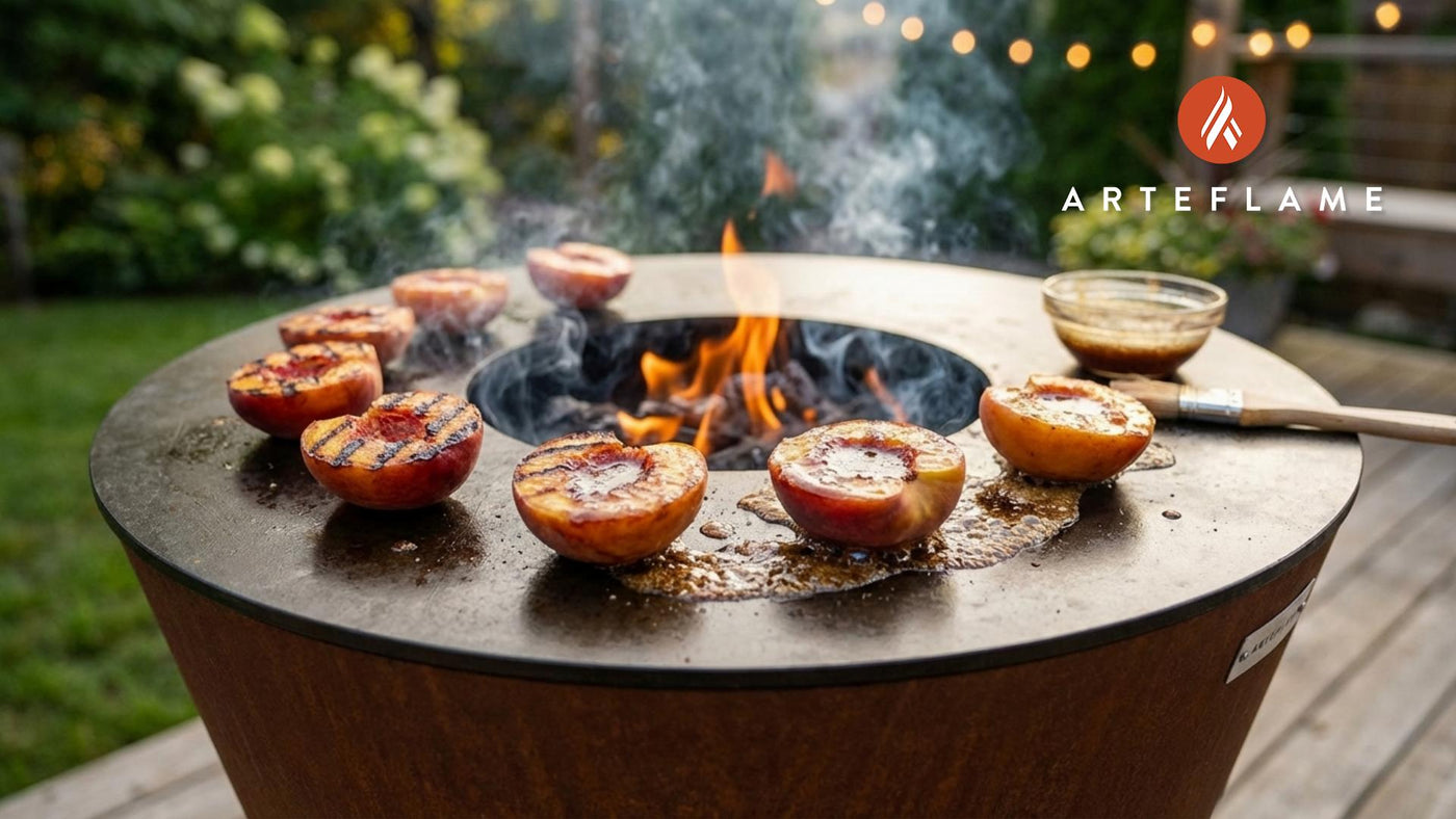 Smoky Grilled Mississippi Peaches with Brown Sugar Glaze