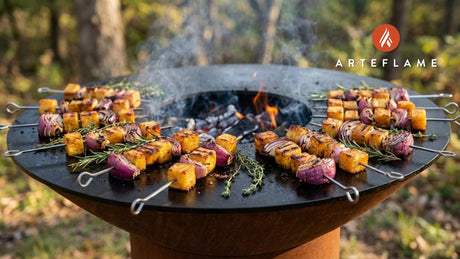 Smoky Grilled Michigan Rutabaga and Onion Skewers