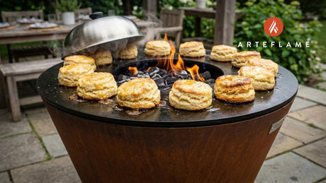 Golden Grilled Alabama Honey Butter Biscuits Recipe