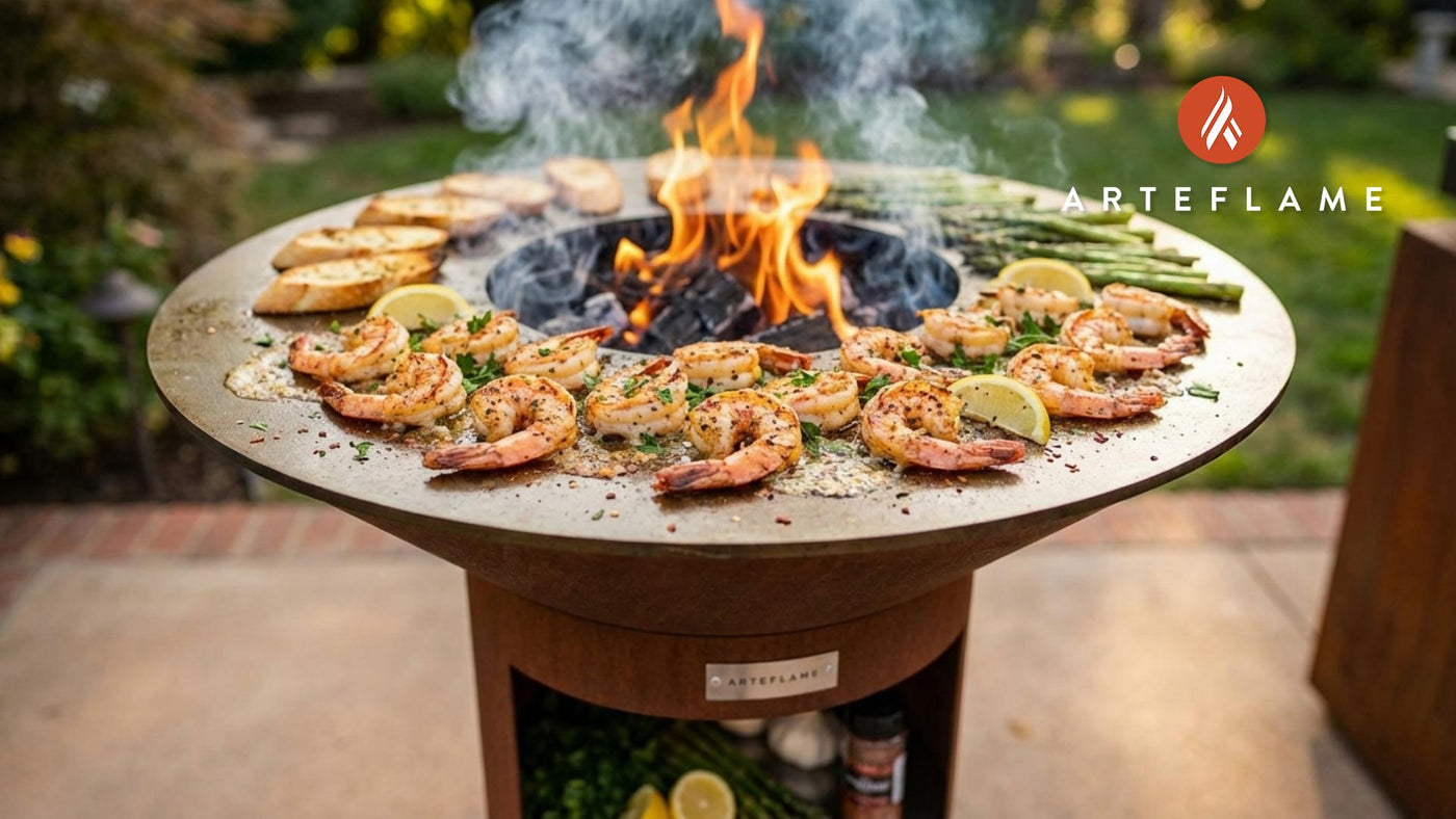 Fire-Kissed Garlic Butter Grilled Shrimp on the Arteflame