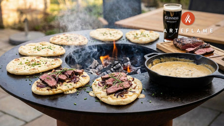 Grilled Irish Steak & Guinness Flatbread Recipe