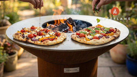 California Grilled Flatbread with Goat Cheese & Balsamic Glaze