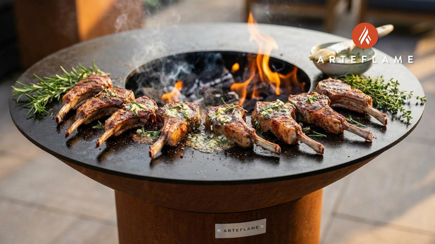 Garlic Butter Lamb Chops on the Grill