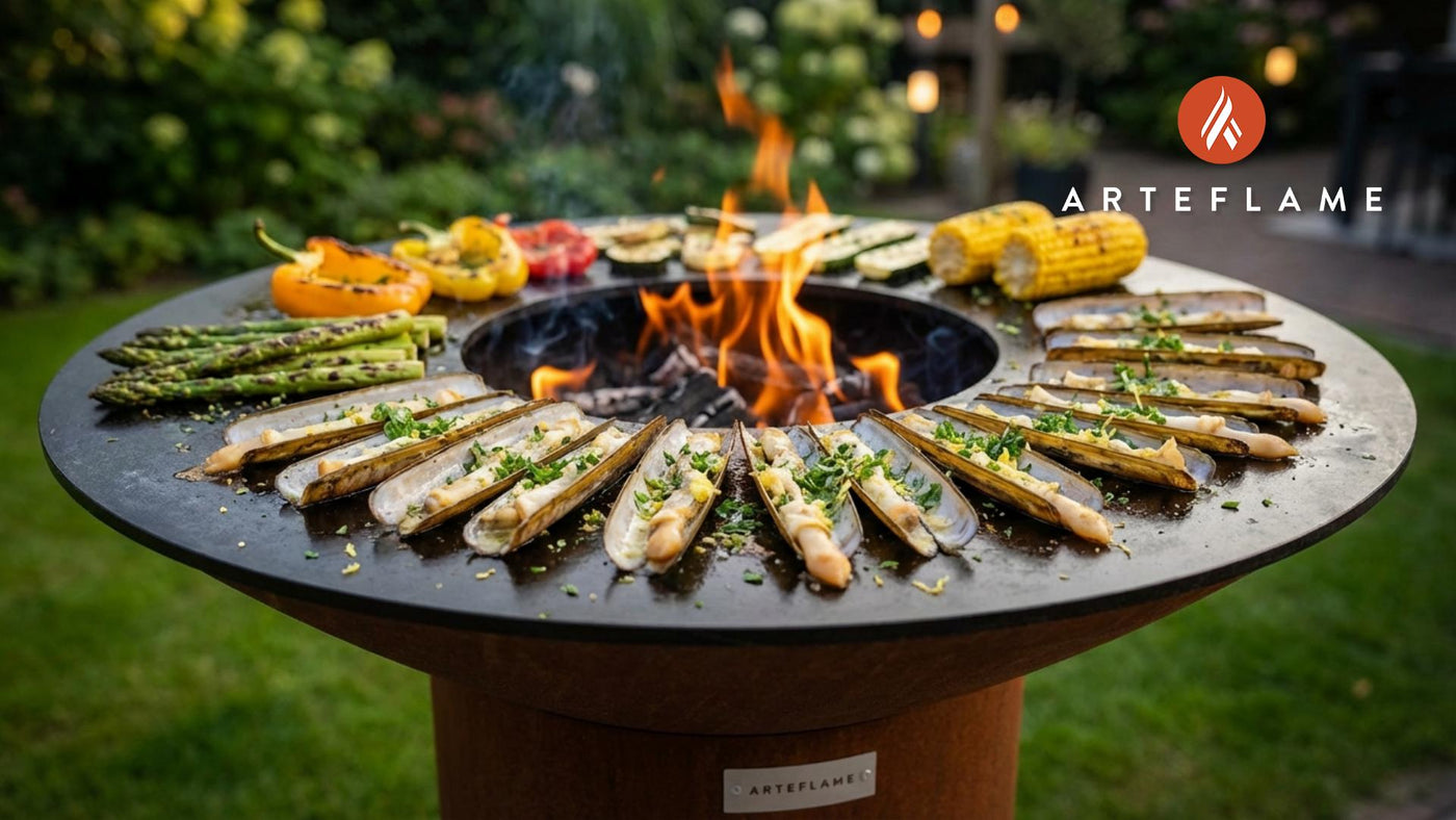 Garlic Butter Grilled Oregon Razor Clams Recipe for the Arteflame