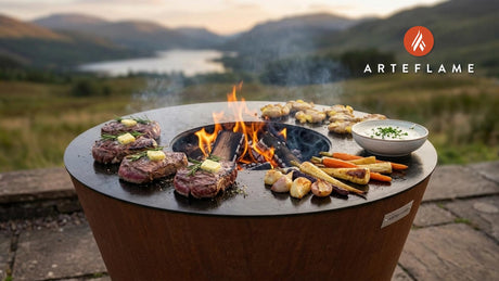 Grilled Scottish Elk Steak with Creamy Horseradish Sauce