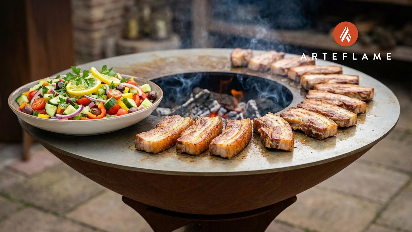 Iberico Pork Belly Filet with Fresh Spanish Salad