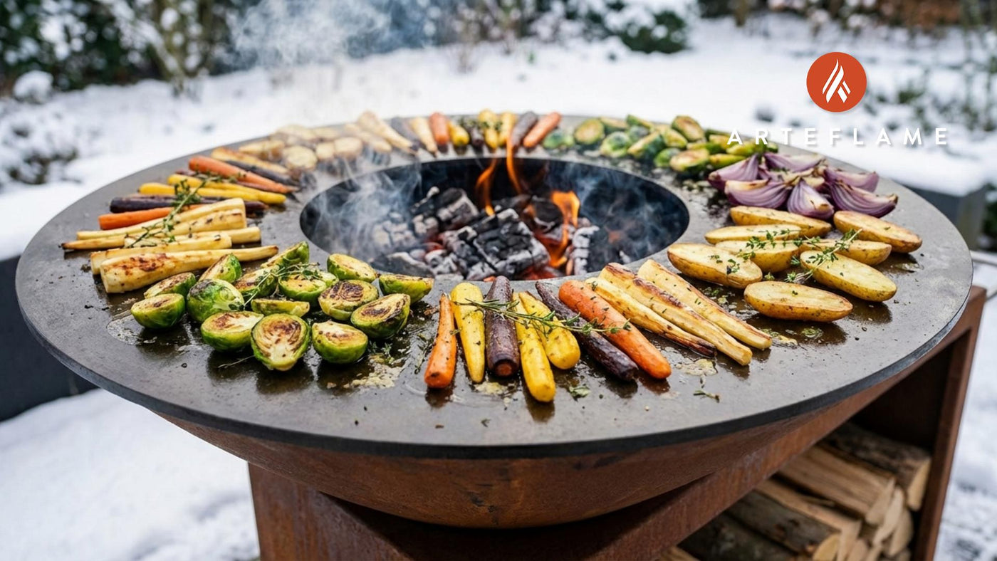 Rustic Grilled Belgian Winter Root Vegetables