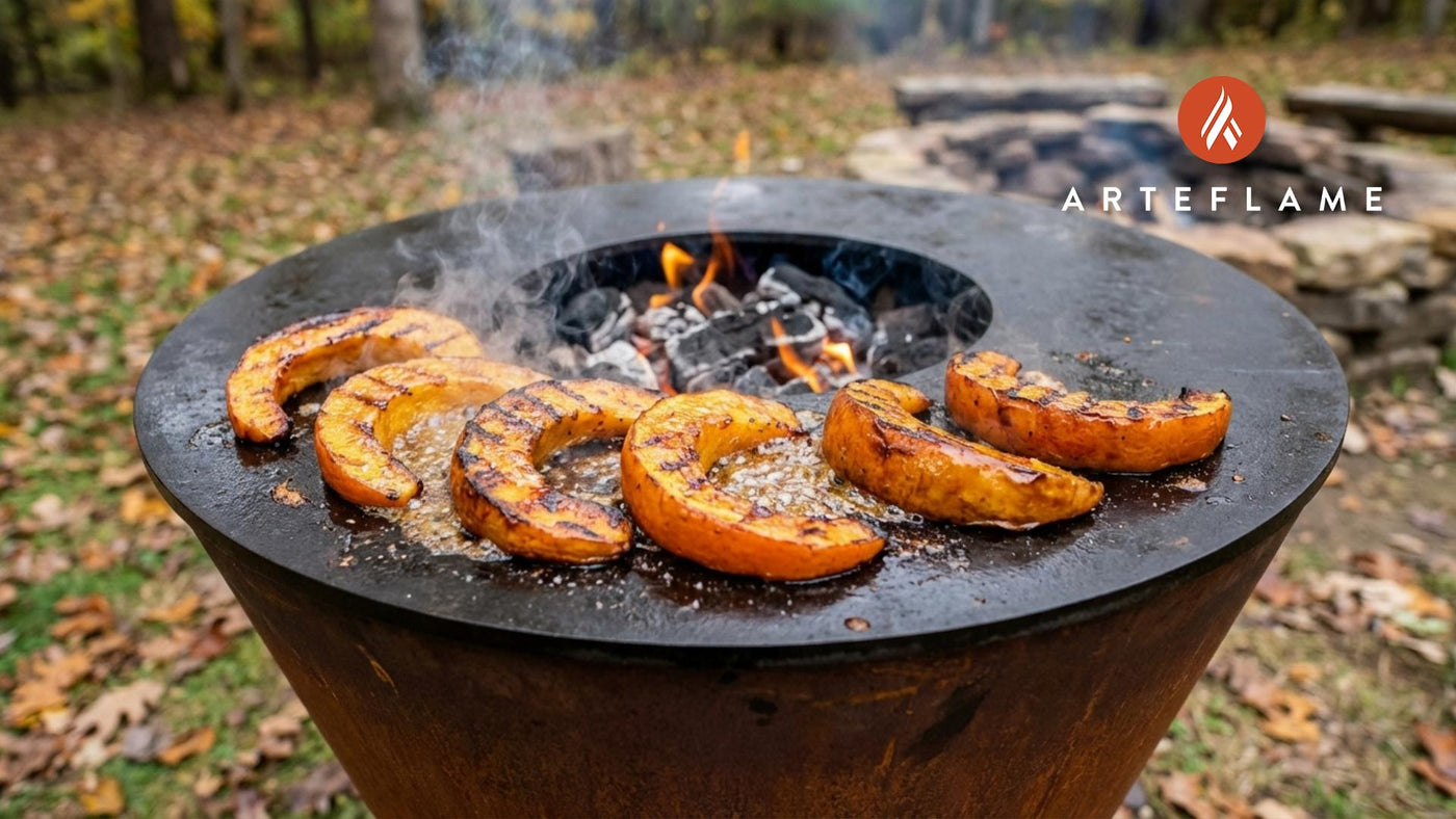 Smoky Arkansas Grilled Pumpkin Slices with Cinnamon Glaze