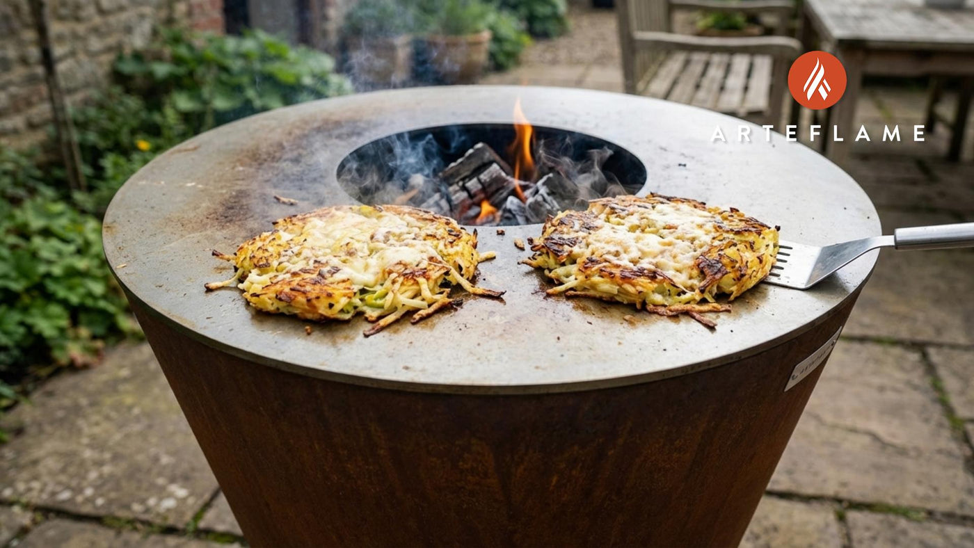 Smoky Welsh Grilled Parsnip & Leek Hash on the Arteflame