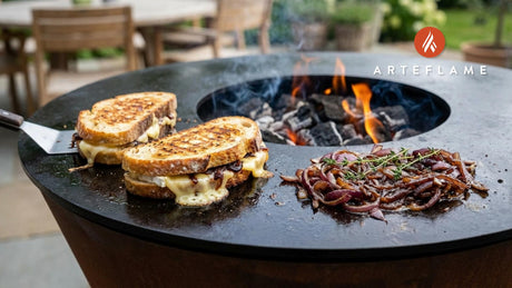 Gourmet Norwegian Caramelized Onion & Brie Grilled Sandwich on the Arteflame