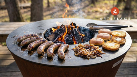 Perfectly Seared Minnesota Wild Rice Bratwurst on the Arteflame Grill