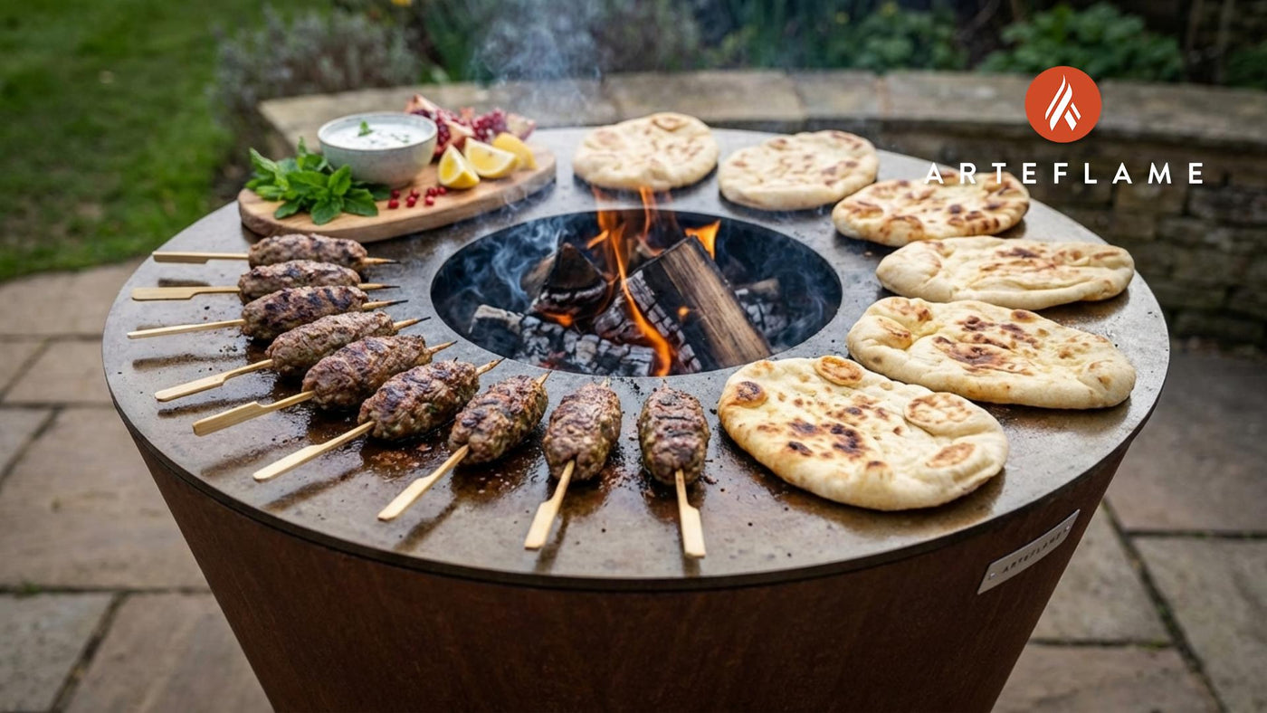 Smoky Welsh Lamb Koftas with Artisan Flatbreads: An Arteflame Feast