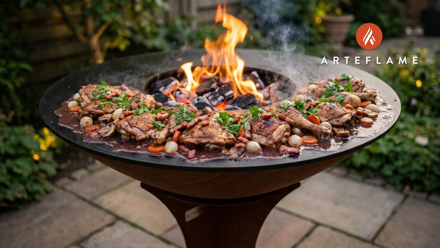Grilled Coq au Vin on the Arteflame: A Rustic French Classic Reimagined