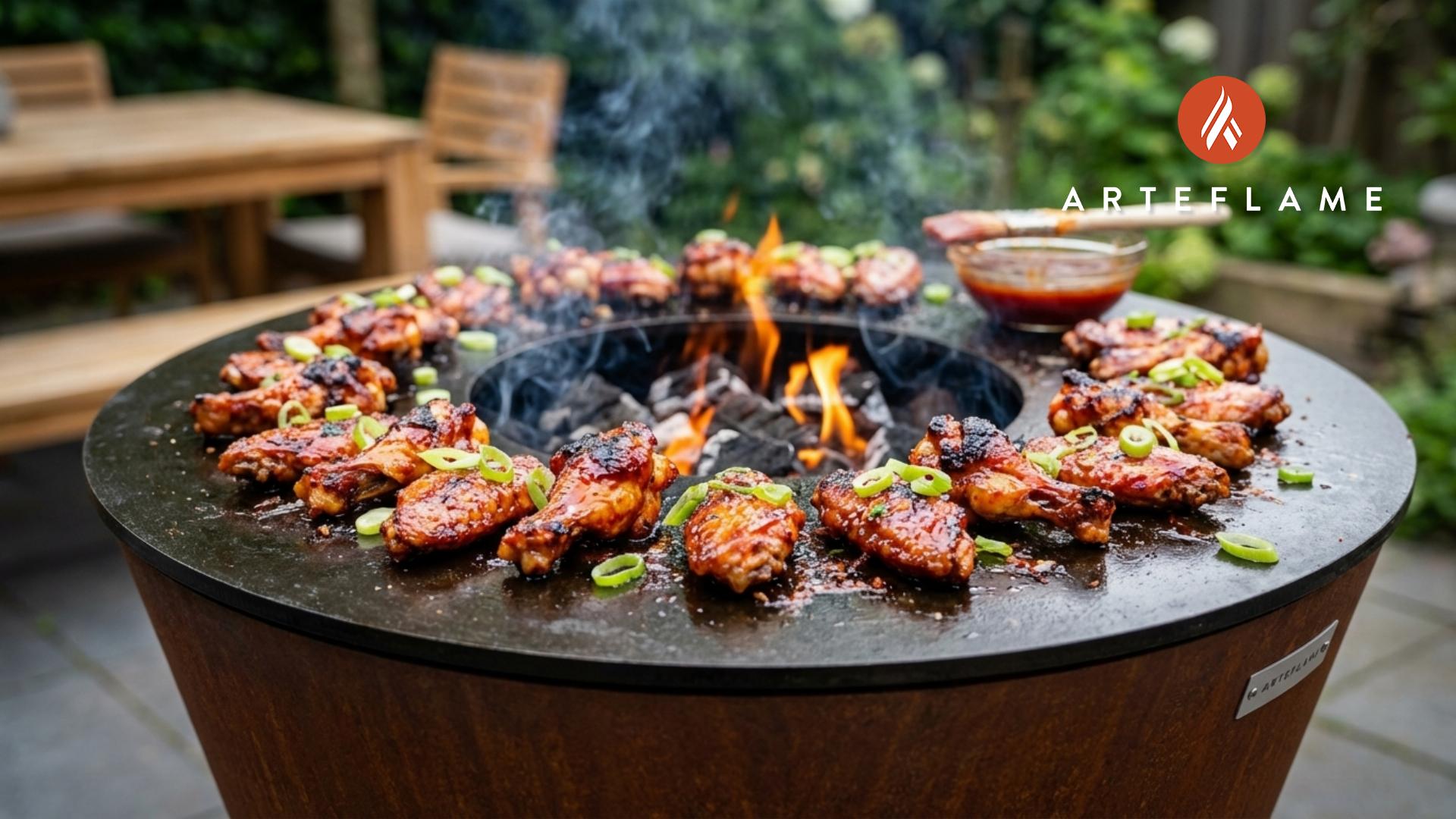 Korean BBQ Chicken Wings: Spicy Angry Sauce | Arteflame