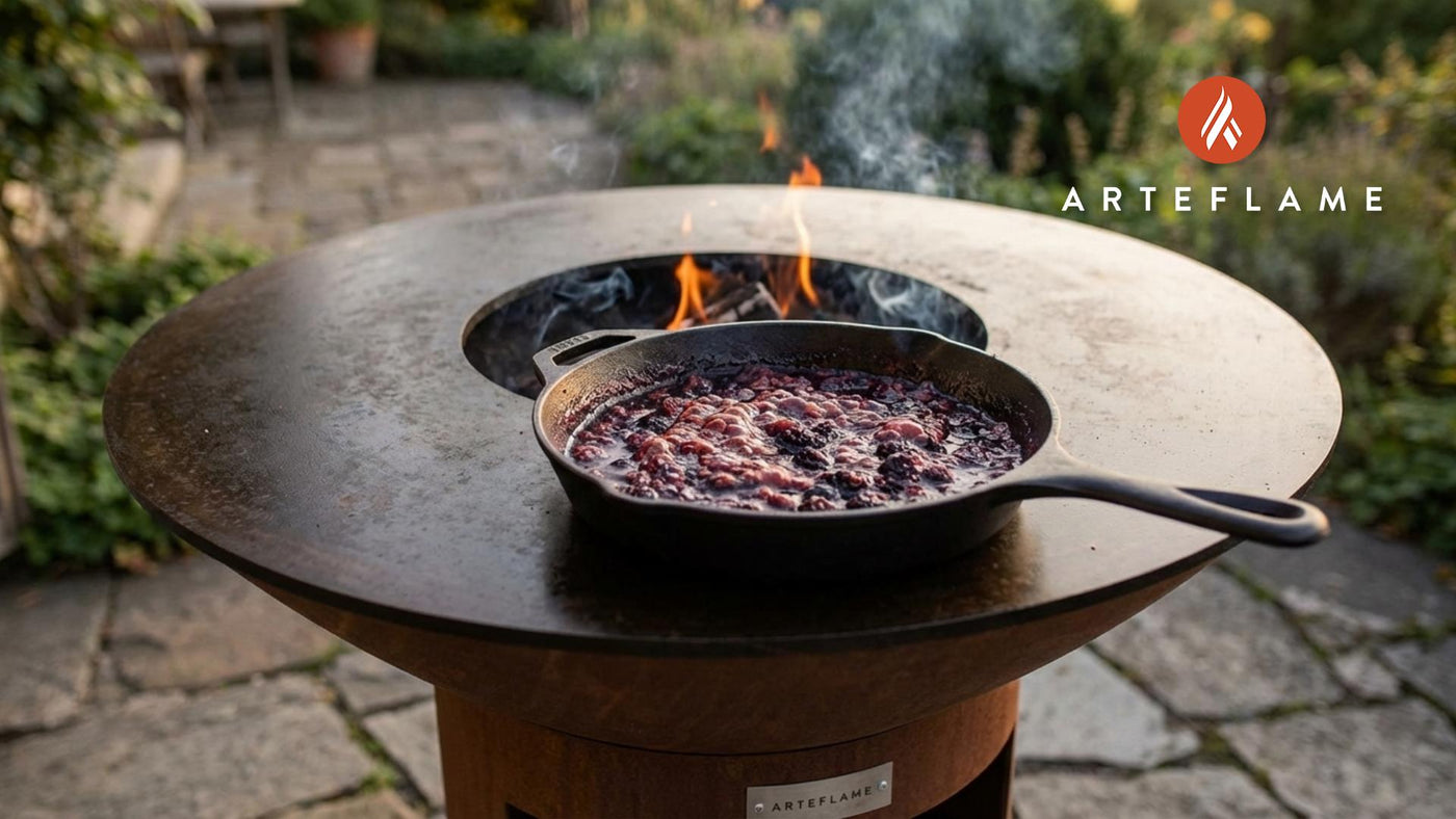 Smoky Swiss Alpine Berry Compote on the Arteflame Grill