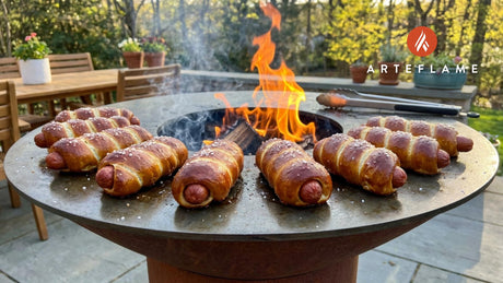 Grilled New York Pretzel Dogs on the Arteflame: The Ultimate Street Food Recipe
