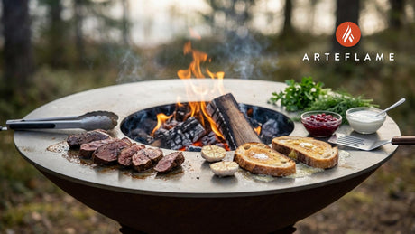 Grilled Elk on Finnish Toast with Lingonberries